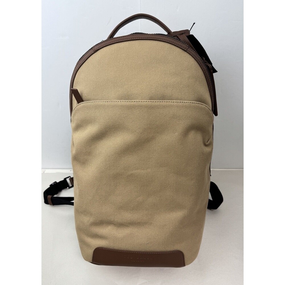 Ted Baker London $295 Xaden Cotton and Leather Backpack NWT - Picture 3 of 11